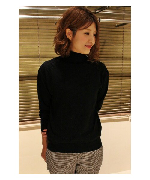 Noble（ノーブル）の「レースコンビ タートルニットプルオーバー