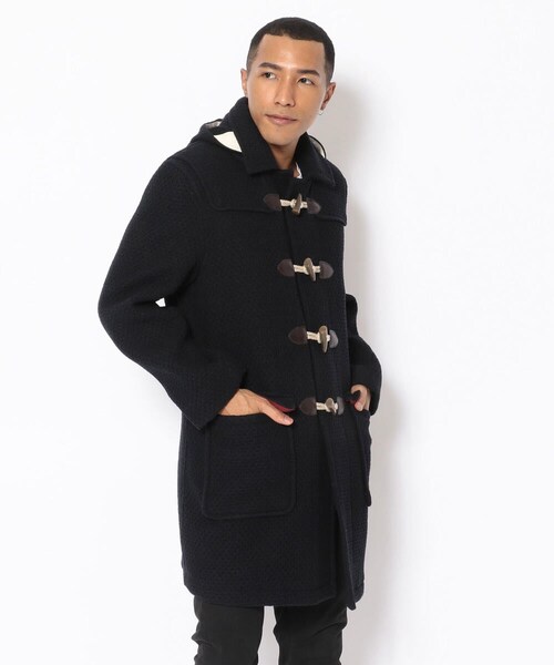 g-stage（ジーステージ）の「g-stage/ジーステージ/フーデッドニットダッフルコート（ジャケット/アウター・メンズ・NAVY・46/48/50）」の2枚目の写真