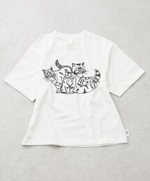 ear PAPILLONNER | ねこ家族Tシャツ(Tシャツ/カットソー)