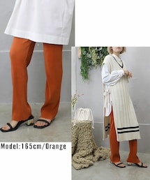 Sheson | カットオフカラープリーツパンツ(その他パンツ)