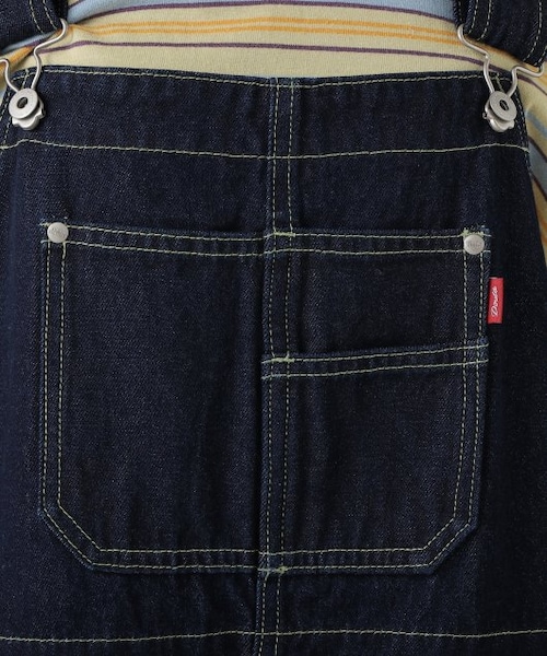 DOUBLE NAME（ダブルネーム）の「配色ステッチオーバーオール（オールインワン・サロペット・レディース・キナリ/ワンウォッシュ/オフ系・FREE）」の16枚目の写真