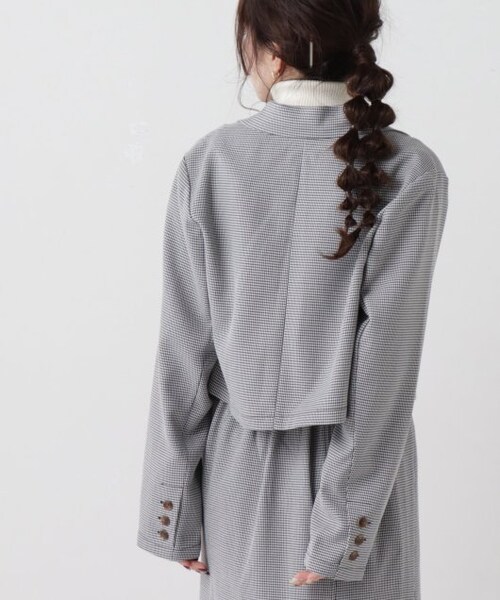 RAY CASSIN（レイカズン）の「ショートジャケット（ジャケット/アウター・レディース・オレンジ/キナリ/ピスタチオ/クロ系・FREE）」の5枚目の写真