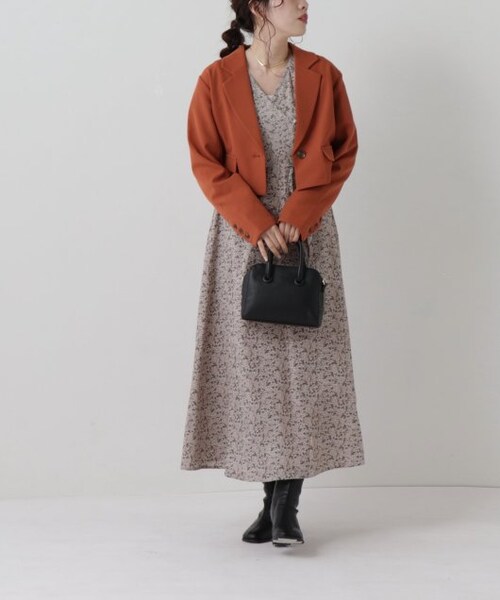 RAY CASSIN（レイカズン）の「ショートジャケット（ジャケット/アウター・レディース・オレンジ/キナリ/ピスタチオ/クロ系・FREE）」の19枚目の写真