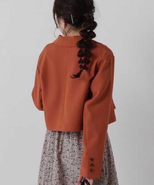 RAY CASSIN（レイカズン）の「ショートジャケット（ジャケット/アウター・レディース・オレンジ/キナリ/ピスタチオ/クロ系・FREE）」の18枚目の写真