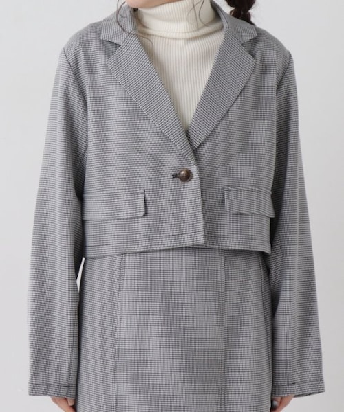 RAY CASSIN（レイカズン）の「ショートジャケット（ジャケット/アウター・レディース・オレンジ/キナリ/ピスタチオ/クロ系・FREE）」の7枚目の写真