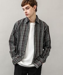 Dobby check box shirts