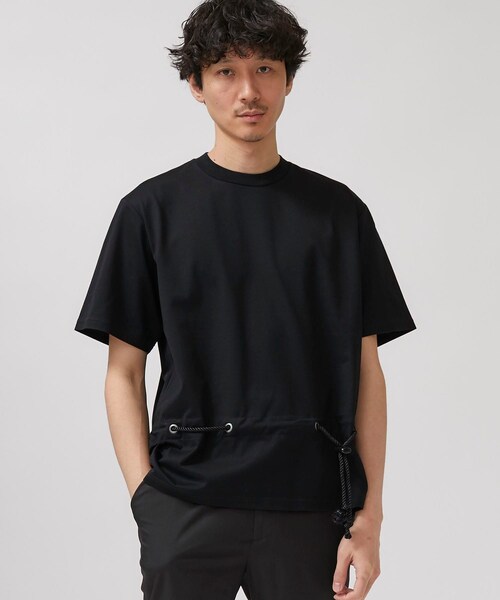 ETHOSENS（エトセンス）の「ストリングベルトティーシャツ（Tシャツ/カットソー・メンズ・WHT/BLK/BLU・1/2/3）」の2枚目の写真