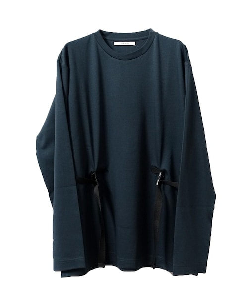 liberum（リベルム）の「SIDE ADJUSTER LONG TEE（Tシャツ/カットソー・メンズ・BLK/GRN・1/2）」の2枚目の写真