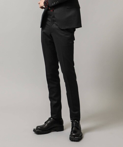 JOHN LAWRENCE SULLIVAN(ジョンローレンスサリバン)の「WOOL SKINNY TROUSERS(その他パンツ・メンズ・GRY/BLK/NVY・42/44/46)」の1枚目の写真