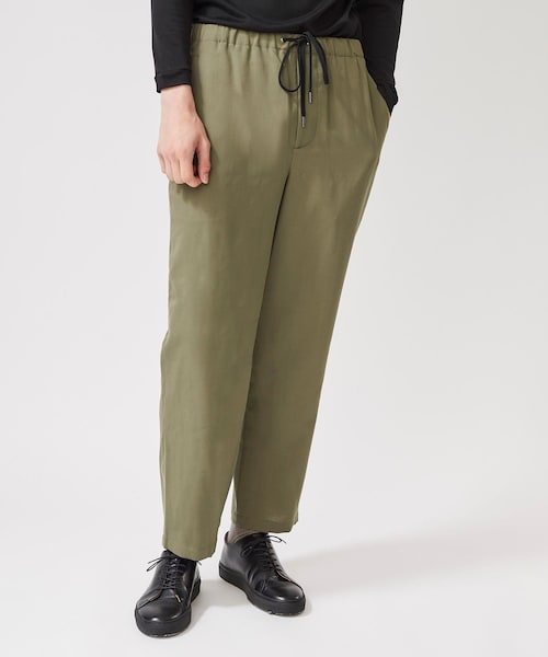 THEE（シー）の「tapered easy pants（その他パンツ・メンズ・BLK/GRN・1/2）」の2枚目の写真