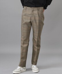 T／W CHECK CENTER CREASE SLACKS