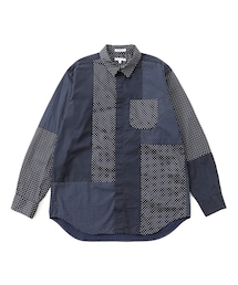 Combo Short Collar Shirt Polka Dot