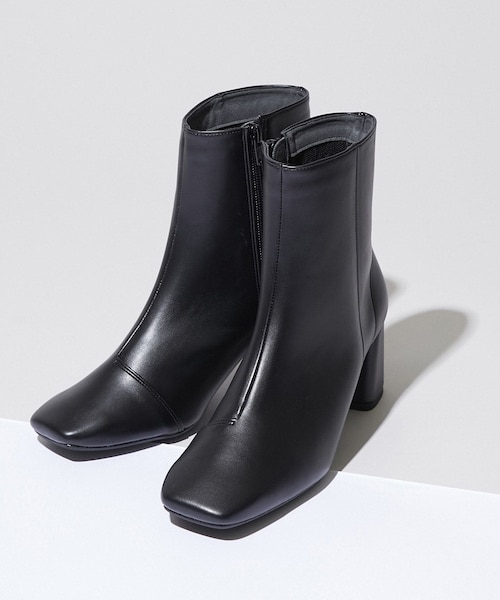 STUDIOUS（ステュディオス）の「【10%OFF】スクエアトゥミドルブーツ（その他シューズ・レディース・WHT/BLK/BRN/MULTI・1/2/3）」の3枚目の写真