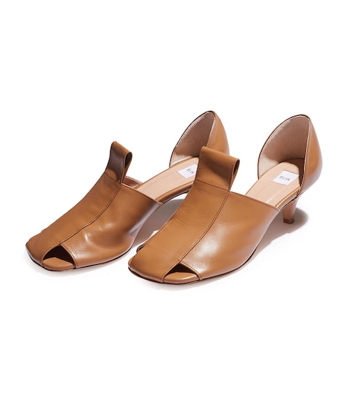 ELIN（エリン）の「【40%OFF】スクエアトゥセパレートパンプス（その他シューズ・レディース・BLK/BGE/TAN・XS/S/M）」の2枚目の写真