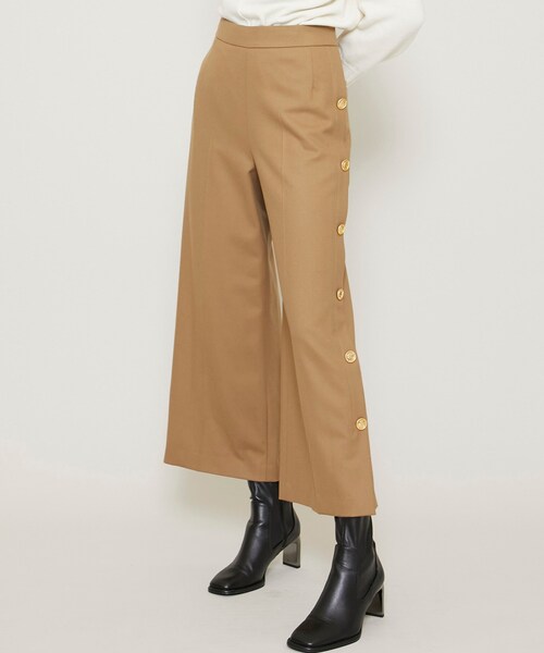 MUVEIL(ミュベール)の「【40%OFF】コインボタンパンツ MA203FP001(その他パンツ・レディース・BLK/BGE/TAN・36/38)」の2枚目の写真