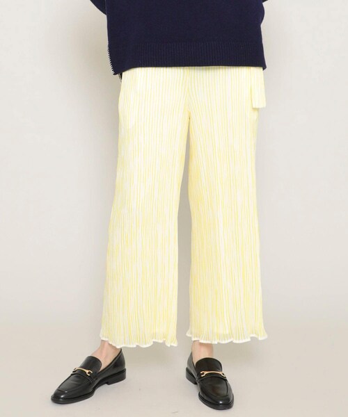 TARO HORIUCHI（タロウ ホリウチ）の「【40%OFF】ベルトディティールパンツ（その他パンツ・レディース・YLW/NVY・2）」の2枚目の写真