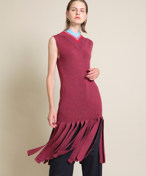 TOGA ARCHIVES フリルニットワンピース 【公式通販】