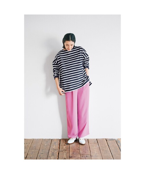 avecmoi（アヴェクモワ）の「アヴェクモワ カラーパンツ〈ピンク〉（レディースファッション > ボトムス > パンツ・レディース・ピンク・（わたり幅36/また下丈68cm）/（わたり幅37.5/また下丈68cm）/（わたり幅34.5/また下丈68cm）/（わたり幅33/また下丈68cm））」の9枚目の写真