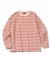 MR.OLIVE | MR.OLIVE / GIZA COTTON BORDER / BIG SILHOUTTE L/S T-SHIRT(トップス)