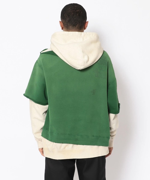 MIHARAYASUHIRO（ミハラヤスヒロ）の「Maison MIHARAYASUHIRO/ メゾン ミハラヤスヒロ/SHIFT SIDE COMBINED HOODIE（その他・メンズ・GREEN・46/48）」の3枚目の写真