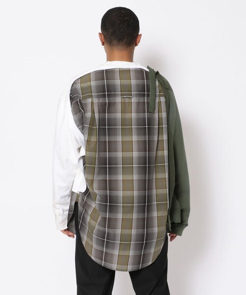 MIHARAYASUHIRO（ミハラヤスヒロ）の「Maison MIHARAYASUHIRO/メゾン ミハラヤスヒロ/SHIRT COMBINED PULLOVER（その他・メンズ・GREEN・46/48）」の3枚目の写真
