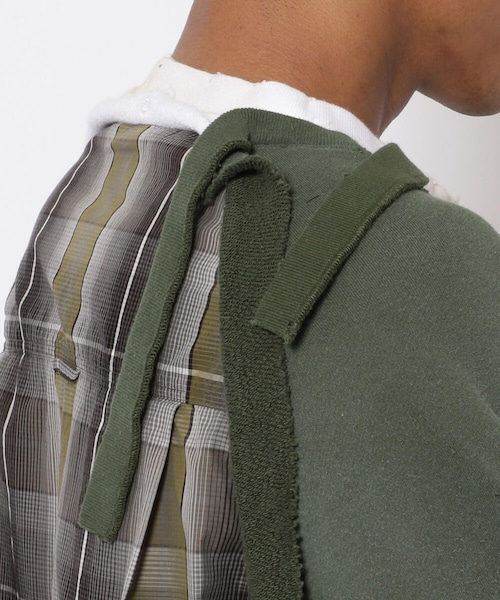 MIHARAYASUHIRO（ミハラヤスヒロ）の「Maison MIHARAYASUHIRO/メゾン ミハラヤスヒロ/SHIRT COMBINED PULLOVER（その他・メンズ・GREEN・46/48）」の5枚目の写真