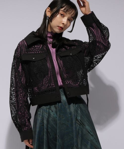 HARE（ハレ）の「レースショートブルゾン（）」 - WEAR