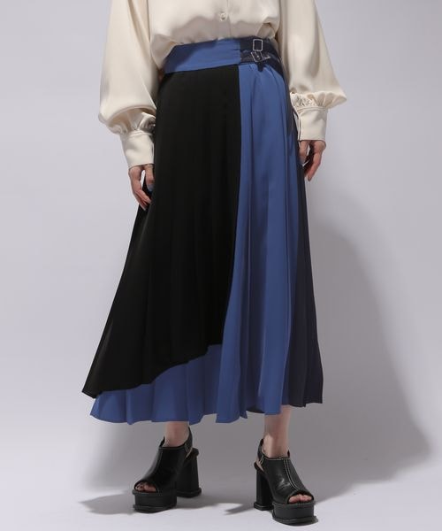 HARE サスツキチュールベルトスカート ブルー 楽天市場】サスツキチュールベルトスカート HARE ハレ スカート