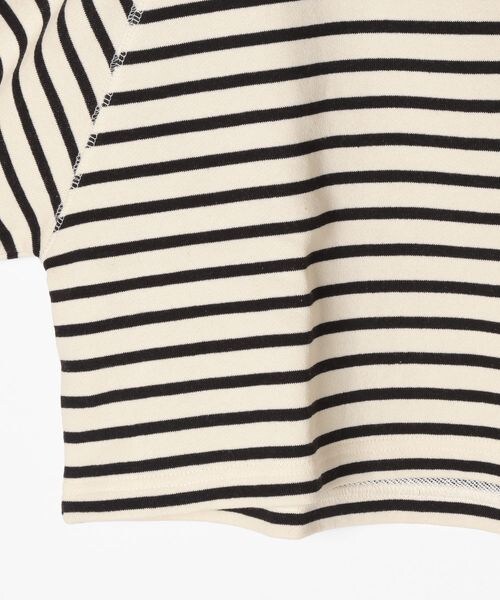 Heather（ヘザー）の「ハーフZIPボーダースウェット（トップス・レディース・オフホワイト 05/ブラック 09・FREE）」の9枚目の写真