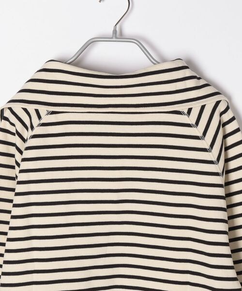 Heather（ヘザー）の「ハーフZIPボーダースウェット（トップス・レディース・オフホワイト 05/ブラック 09・FREE）」の11枚目の写真