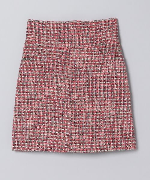 JEANASIS（ジーナシス）の「ツイードハイウエストラップミニスカート（スカート・レディース・ブラック系(09)/ピンク系(26)・FREE）」の2枚目の写真