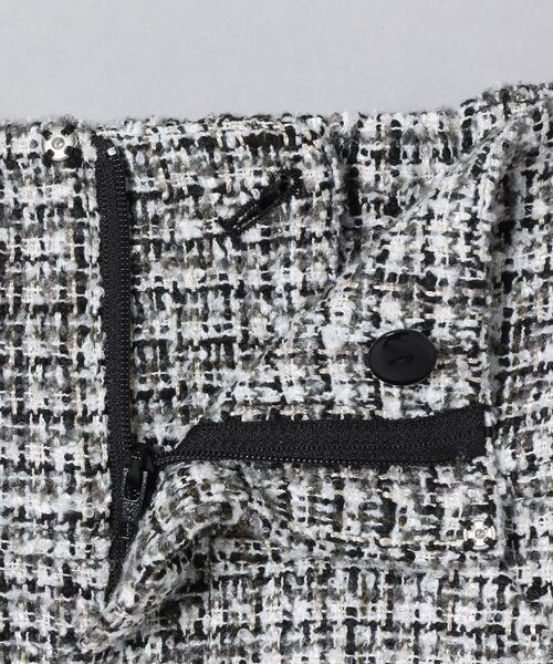 JEANASIS（ジーナシス）の「ツイードハイウエストラップミニスカート（スカート・レディース・ブラック系(09)/ピンク系(26)・FREE）」の6枚目の写真