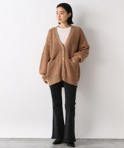 JEANASIS（ジーナシス）の「14GビスコースシアープルオーバーLS（トップス・レディース・ホワイト(08)/イエロー系その他(62)/ブルー系その他(75)/ネイビー(58)・FREE）」の5枚目の写真