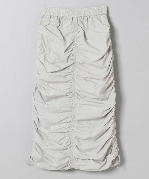 JEANASIS（ジーナシス）の「ナイロンシャーリングスカート（スカート・レディース・ブラック(09)/グレー(12)・FREE）」の2枚目の写真