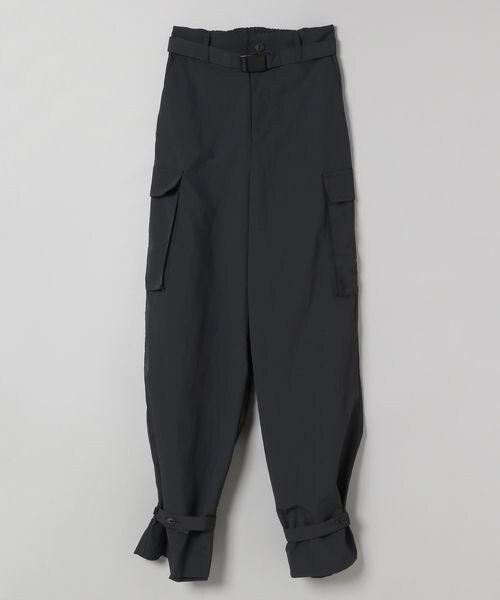 JEANASIS（ジーナシス）の「サスティナブルカラーナイロンボリュームパンツ（パンツ・レディース・オフホワイト(08)/ブラック(09)/【WEB限定】グリーン(74)/ライトブルー(82)・FREE）」の2枚目の写真