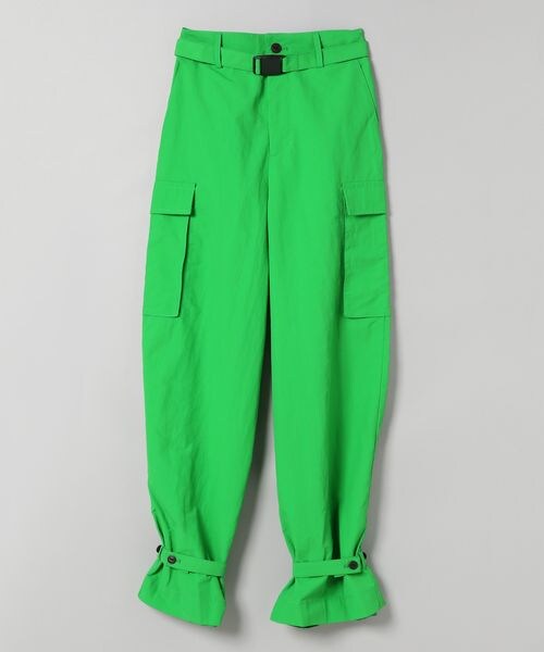 JEANASIS（ジーナシス）の「サスティナブルカラーナイロンボリュームパンツ（パンツ・レディース・オフホワイト(08)/ブラック(09)/【WEB限定】グリーン(74)/ライトブルー(82)・FREE）」の3枚目の写真