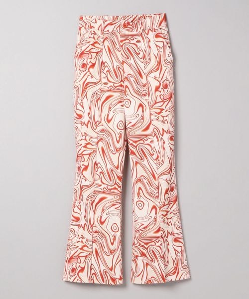 JEANASIS(ジーナシス)の「ナシジマーブルガラフレアパンツ(パンツ・レディース・ブラック系その他(09)/レッド系その他(35)/パープル系その他(93)・FREE)」の2枚目の写真