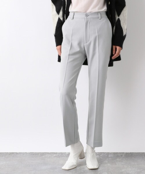 JEANASIS(ジーナシス)の「サスティナブルウールライクカラーフレアパンツ(パンツ・レディース・ブラック(09)/ライトグレー(11)/ピンク(27)/グリーン(73)・S/M)」の13枚目の写真