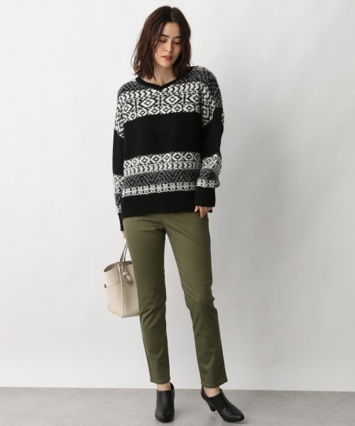 LEPSIM（レプシィム）の「スリムフィットパンツ[2022春夏]（パンツ・レディース・ブラック09/グレージュ13/チャコールグレー19/カーキ78/ブルー85・SS/S/M/L/LL）」の9枚目の写真