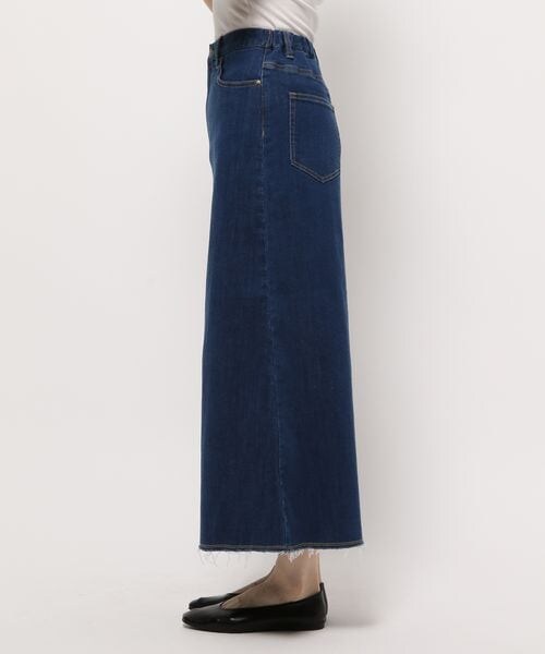 LEPSIM（レプシィム）の「ストレッチロングデニムスカート（スカート・レディース・ホワイト05/グレー15/ブルー85・M/L）」の8枚目の写真