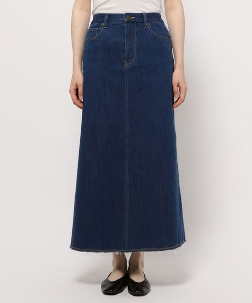 LEPSIM（レプシィム）の「ストレッチロングデニムスカート（スカート・レディース・ホワイト05/グレー15/ブルー85・M/L）」の7枚目の写真