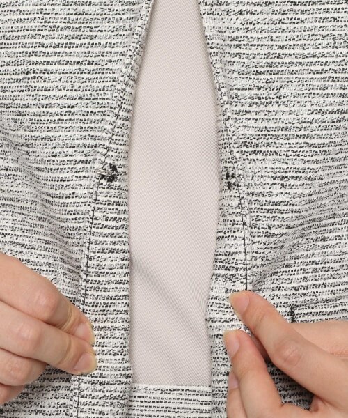 LEPSIM（レプシィム）の「ツイードクルーネックジャケット[2022春夏]（ジャケット/アウター・レディース・モノトーン05/ネイビー88・M/L）」の14枚目の写真