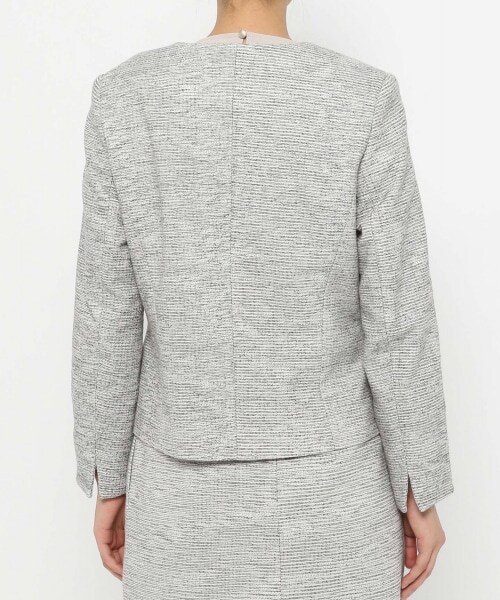 LEPSIM（レプシィム）の「ツイードクルーネックジャケット[2022春夏]（ジャケット/アウター・レディース・モノトーン05/ネイビー88・M/L）」の8枚目の写真