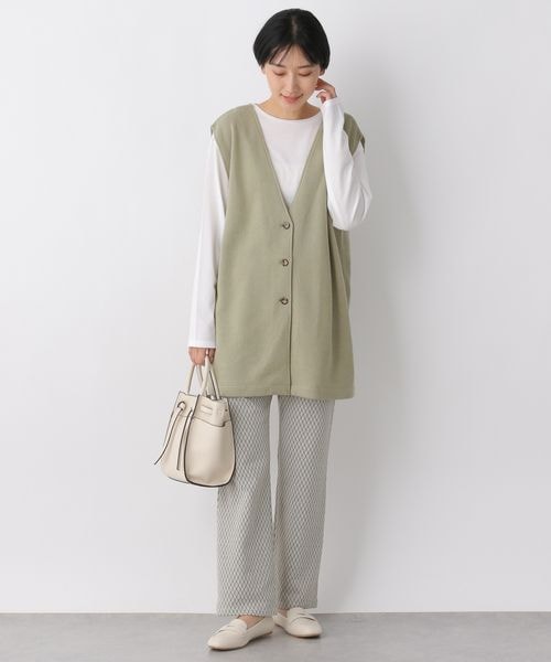 LEPSIM（レプシィム）の「2WAY2Pセットプルオーバー（トップス・レディース・ブラック09/オリーブ72・FREE SIZE）」の4枚目の写真