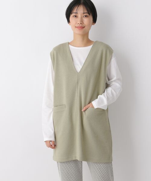 LEPSIM（レプシィム）の「2WAY2Pセットプルオーバー（トップス・レディース・ブラック09/オリーブ72・FREE SIZE）」の5枚目の写真