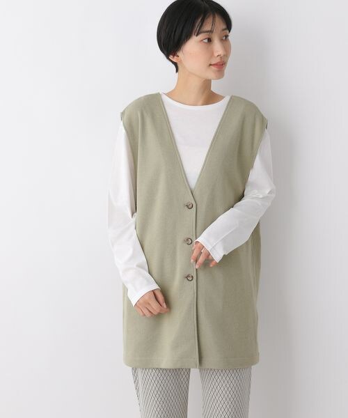 LEPSIM（レプシィム）の「2WAY2Pセットプルオーバー（トップス・レディース・ブラック09/オリーブ72・FREE SIZE）」の2枚目の写真