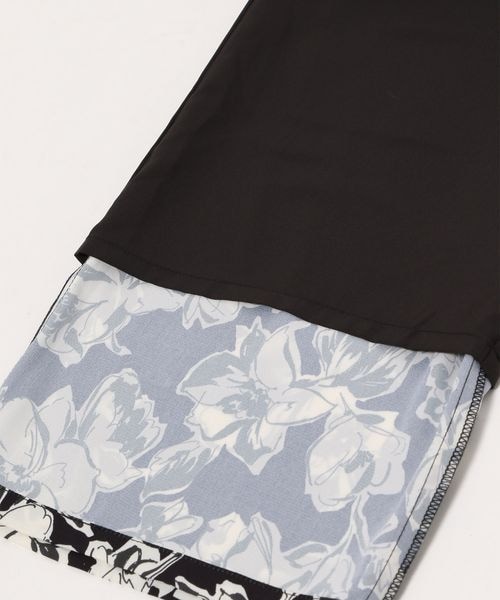 LEPSIM（レプシィム）の「ハナガラプリントパンツ（パンツ・レディース・ブラック09/イエロー63/ブルー83・FREE SIZE）」の15枚目の写真