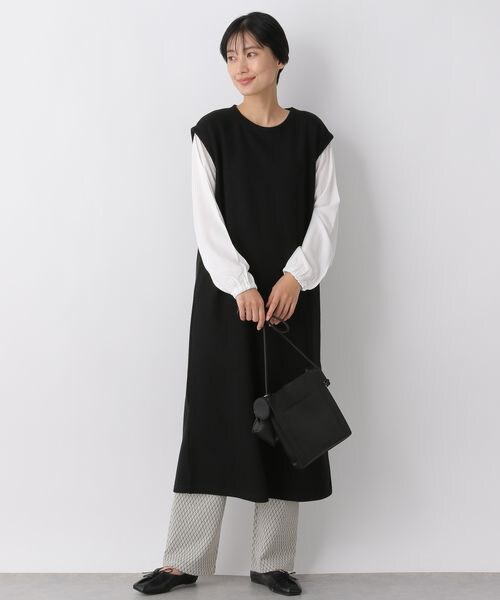 LEPSIM（レプシィム）の「フハクドッキングカットワンピース（ワンピース/ドレス・レディース・ブラック09/グレージュ13/カーキ78・FREE SIZE）」の4枚目の写真