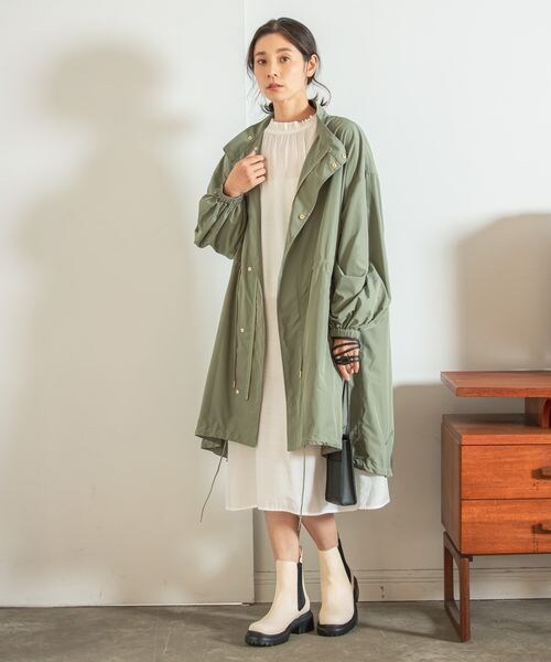 LEPSIM(レプシィム)の「ミリタリーコート(ジャケット/アウター・レディース・ベージュ52/カーキ78・FREE SIZE)」の7枚目の写真