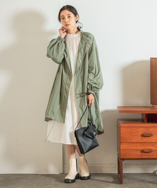 LEPSIM(レプシィム)の「ミリタリーコート(ジャケット/アウター・レディース・ベージュ52/カーキ78・FREE SIZE)」の6枚目の写真
